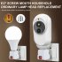 K8 Light Bulb Security Camera Rotate 360  Left Right Rotate 90  Up Down Light Socket Camera Night Vision Siren Auto Tracking HD Wifi Outdoor Indoor Light Bulb Cam