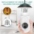 K8 Light Bulb Security Camera Rotate 360  Left Right Rotate 90  Up Down Light Socket Camera Night Vision Siren Auto Tracking HD Wifi Outdoor Indoor Light Bulb Cam