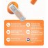K8 Wireless Earbuds With Transparent Power Display Earphones In Ear Headphones For Working Sports Gaming Leisure Activities orange color
