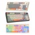 K82 Gaming Keyboard 94 Keys Portable Wired Office Keyboard With Colorful RGB Backlight Mechanical Ultra Silence Keyboard Comfortable Typing Experience For Lapto