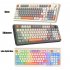 K82 Gaming Keyboard 94 Keys Portable Wired Office Keyboard With Colorful RGB Backlight Mechanical Ultra Silence Keyboard Comfortable Typing Experience For Lapto