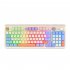 K82 Gaming Keyboard 94 Keys Portable Wired Office Keyboard With Colorful RGB Backlight Mechanical Ultra Silence Keyboard Comfortable Typing Experience For Lapto