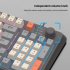 K82 Gaming Keyboard 94 Keys Portable Wired Office Keyboard With Colorful RGB Backlight Mechanical Ultra Silence Keyboard Comfortable Typing Experience For Lapto