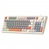 K82 Gaming Keyboard 94 Keys Portable Wired Office Keyboard With Colorful RGB Backlight Mechanical Ultra Silence Keyboard Comfortable Typing Experience For Lapto