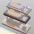 K82 Gaming Keyboard 94 Keys Portable Wired Office Keyboard With Colorful RGB Backlight Mechanical Ultra Silence Keyboard Comfortable Typing Experience For Lapto