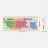 K82 Gaming Keyboard 94 Keys Portable Wired Office Keyboard With Colorful RGB Backlight Mechanical Ultra Silence Keyboard Comfortable Typing Experience For Lapto