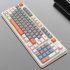 K82 Gaming Keyboard 94 Keys Portable Wired Office Keyboard With Colorful RGB Backlight Mechanical Ultra Silence Keyboard Comfortable Typing Experience For Lapto