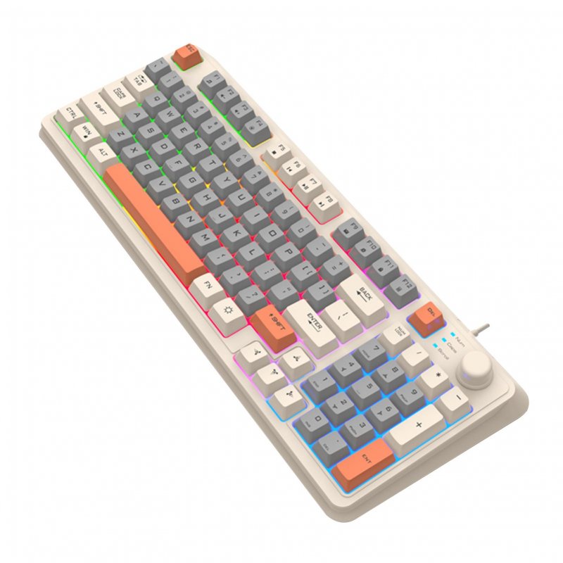 K82 Mechanical Keyboard Wired Compact PC Keyboard With Number Pad 94 Keys Mechanical Gaming Keyboard For Computer Laptop bee