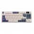 K86 Gaming Keyboard Colorful Backlight Mechanical 87 Keys Portable Wired Wireless Keyboard Silence Hot Swap Design Keyboard For Laptop PC Computer Tablet Lavend