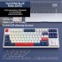 K87 Gaming Keyboard 3 mode Connection Hot Swappable RGB Backlit Keyboard for Laptop PC Orange K87rgb Banana axis