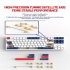 K87 Gaming Keyboard 3 mode Connection Hot Swappable RGB Backlit Keyboard for Laptop PC Orange K87rgb Banana axis