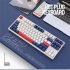 K87 Gaming Keyboard 3 mode Connection Hot Swappable RGB Backlit Keyboard for Laptop PC Orange K87rgb Banana axis