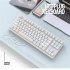 K87 Gaming Keyboard 3 mode Connection Hot Swappable RGB Backlit Keyboard for Laptop PC Orange K87rgb Banana axis
