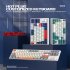 K87 Gaming Keyboard 3 mode Connection Hot Swappable RGB Backlit Keyboard for Laptop PC Orange K87rgb Banana axis