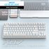 K87 Gaming Keyboard 3 mode Connection Hot Swappable RGB Backlit Keyboard for Laptop PC Orange K87rgb Banana axis