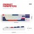 K87 Gaming Keyboard 3 mode Connection Hot Swappable RGB Backlit Keyboard for Laptop PC Orange K87rgb Banana axis