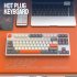 K87 Gaming Keyboard 3 mode Connection Hot Swappable RGB Backlit Keyboard for Laptop PC Orange K87rgb Banana axis