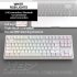 K87 Gaming Keyboard 3 mode Connection Hot Swappable RGB Backlit Keyboard for Laptop PC Orange K87rgb Banana axis