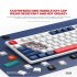 K87 Gaming Keyboard 3 mode Connection Hot Swappable RGB Backlit Keyboard for Laptop PC Orange K87rgb Banana axis