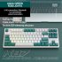 K87 Gaming Keyboard 3 mode Connection Hot Swappable RGB Backlit Keyboard for Laptop PC Orange K87rgb Banana axis