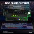 K87 Gaming Keyboard 3 mode Connection Hot Swappable RGB Backlit Keyboard for Laptop PC Orange K87rgb Banana axis