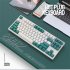 K87 Gaming Keyboard 3 mode Connection Hot Swappable RGB Backlit Keyboard for Laptop PC Orange K87rgb Banana axis