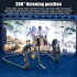 K89 Bluetooth compatible 5 0 Headset Stereo Bone Conduction Hanging Ear Type Colorful Lights Business Sports Earphone peacock blue