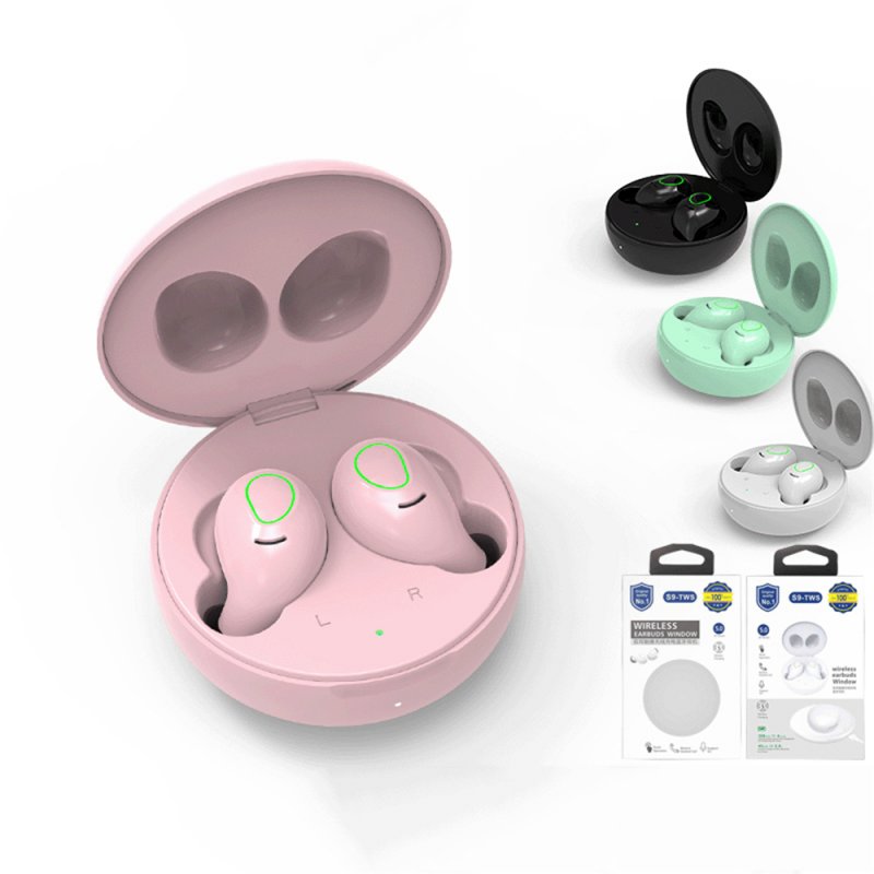 Macaron Candy Color S9-TWS Bluetooth Headset HIFI Stereo Bluetooth Headphones V5.0 Support Wireless  