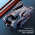 K9 RC Drone With 4K Dual Camera Folding RC Quadcopter With Headless Mode 4 way Obstacle Avoidance Flying Toys For Boys Girls black 2 batteries