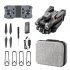 K9 RC Drone With 4K Dual Camera Folding RC Quadcopter With Headless Mode 4 way Obstacle Avoidance Flying Toys For Boys Girls black 2 batteries