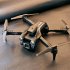 K9 RC Drone With 4K Dual Camera Folding RC Quadcopter With Headless Mode 4 way Obstacle Avoidance Flying Toys For Boys Girls gray 3 batteries