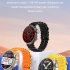 K9 Smart Watch 1 39 Inch Round Screen Bluetooth Calling Wireless Charging Sports Fitness Smartwatch Orange