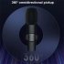 K9 Wireless Lavalier Microphone Automatic Noise Reduction Type c Interface Audio Video Recording Microphone black 1 to 2