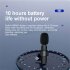 K9 Wireless Lavalier Microphone Automatic Noise Reduction Type c Interface Audio Video Recording Microphone black 1 to 2