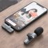 K9 Wireless Lavalier Microphone Automatic Noise Reduction Type c Interface Audio Video Recording Microphone black 1 to 2