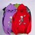 KAWS Men Women Hoodie Sweatshirt Cartoon Walking Doll Thicken Autumn Winter Loose Pullover Red S