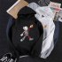 KAWS Men Women Hoodie Sweatshirt Walking Doll Cartoon Thicken Autumn Winter Loose Pullover Black XXL