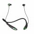 KB 01 Wireless Headphones Neck Cable Headphones Clear Sound Calling Headphones Waterproof Headphones Black