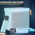 KD203 Karaoke Machine with 2 Wireless Microphones Portable Boombox Aux Tf Card U Disk Player Voice Changer Pink