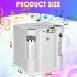 KD203 Karaoke Machine with 2 Wireless Microphones Portable Boombox Aux Tf Card U Disk Player Voice Changer Pink