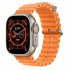 KD99 Ultra Smart Watch Answer Calls 1 99inch Full Screen Fitness Tracker Smartwatch Waterproof Heart Rate Monitor Orange