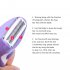 KEMEI 3018 Electric Lady Epilator  Depilation Massager Multi effect Shaving Knife Feet Care Tools Purple EU Plug