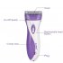 KEMEI 3018 Electric Lady Epilator  Depilation Massager Multi effect Shaving Knife Feet Care Tools Purple US Plug