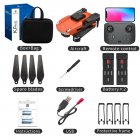 KF616 Mini Drone 4K Profesional HD Camera Helicopter With Obstacles Avoidance Camera Drone 2.4G Wifi Foldable RC Quadcopter Dual Camera Red 2 Batteries