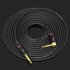KGRB Electric Guitar Cable Connecting Line Instrument Bass Keyboard Drum Pure Copper Noise Reduction Shield black 3 meters Straight elbow head 