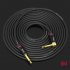 KGRB Electric Guitar Cable Connecting Line Instrument Bass Keyboard Drum Pure Copper Noise Reduction Shield black 6 meters Straight elbow head 