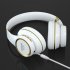 KH20 Bluetooth Headphones Over Ear Wireless Headphones With Microphone Lightweight Headset For Laptop PC White