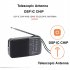 KK 218 AM FM Radio Telescopic Antenna Radio Receiver Battery Operated Portable Radio Best Reception For Elder Home black