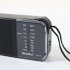 KK 218 AM FM Radio Telescopic Antenna Radio Receiver Battery Operated Portable Radio Best Reception For Elder Home black