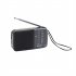 KK 218 AM FM Radio Telescopic Antenna Radio Receiver Battery Operated Portable Radio Best Reception For Elder Home black